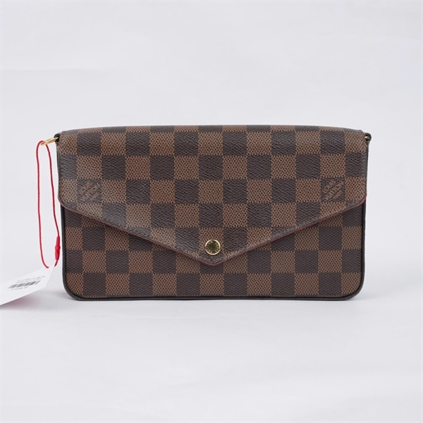 Túi LV Felicie ô vuông nâu (SF0251) sz21 (TL) KG+