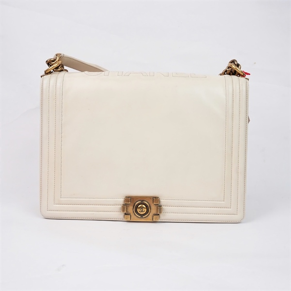 Túi Chanel Boy trắng (1515305) sz30 (HN) KG+