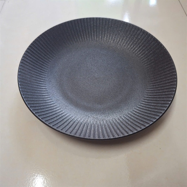 Đĩa sứ 6S 28x5cm đen
