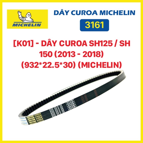 [K01] - Dây curoa SH125 / SH 150 (2013 - 2018) (923*22.5*30) (Michelin)