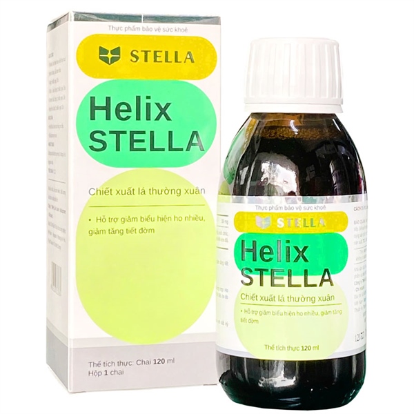 Helix Stella 120ml (Hỗ trợ giảm biểu hiện ho nhiều, giảm tăng tiết đờm cho trẻ em) - Stella