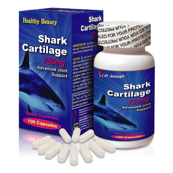 HB Shark cartilage 750mg (Giảm đau nhức xương khớp) (Lọ*100viên) - Mỹ