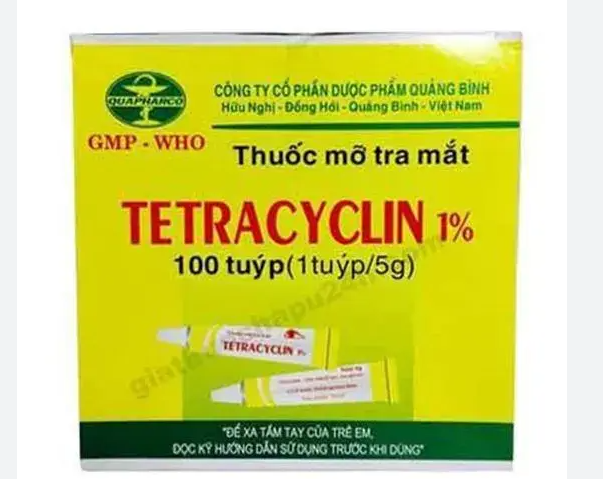 Tetracyclin 1%/ 5g (Hộp 100 tuýp x 5g) - CTCPDP Quảng Bình 2