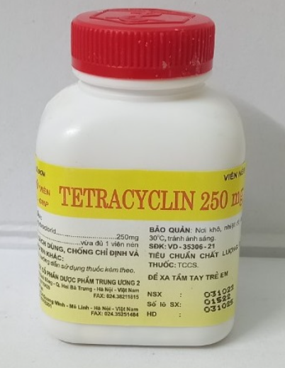 Tetracylin 250mg (K*40lọ*400viên) - TW2 2