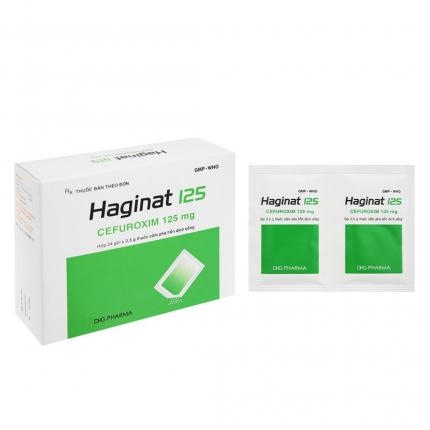 Haginat ( Cefuroxim 125mg ) ( Hộp 24gói*3,5g ) - Hậu Giang