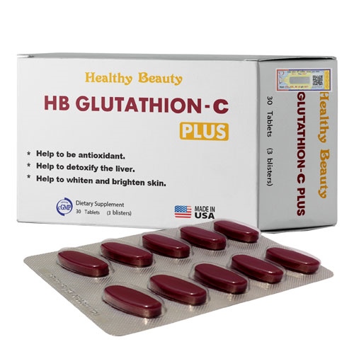 HB Glutathion - C plus (Hỗ trợ giải độc gan...) (H*3vỉ*10viên) - Mỹ