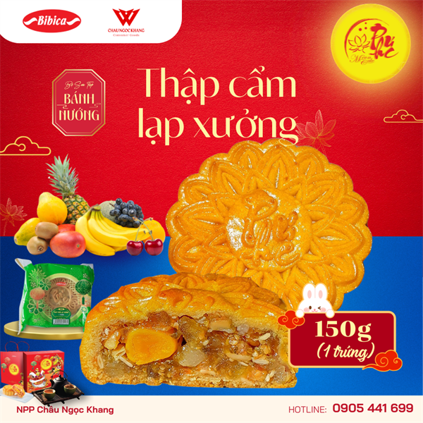 Bánh nướng dinh dưỡng Thập cẩm lạp xưởng 1 trứng - 150g