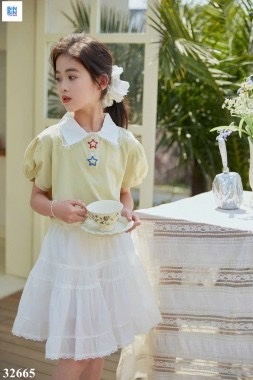 32665 - Set váy polo miumiu xanh