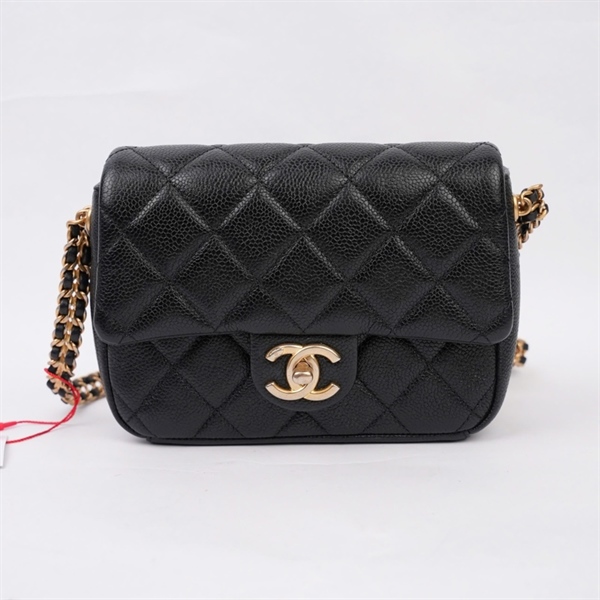 Túi Chanel Mini 7 đen (TA1H4H9H) sz18 (MV) KG+