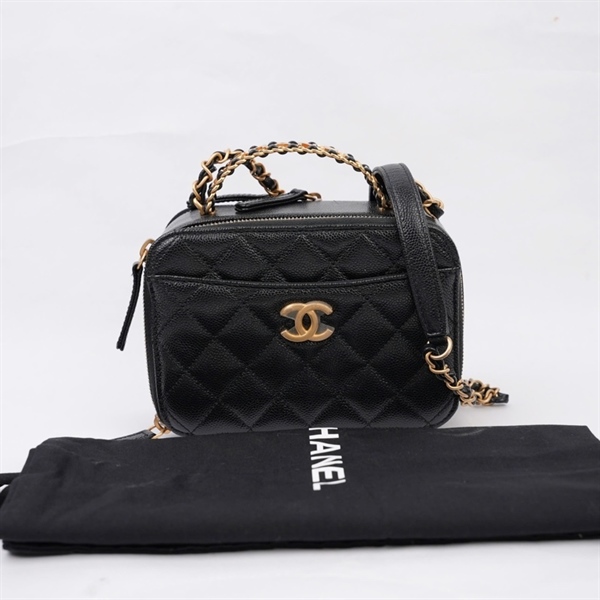 Túi Chanel Vanity đen (EKCTP772) sz17 (MV) KG+