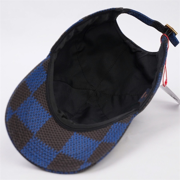 Mũ LV ô vuông xanh đen (MV) KG+