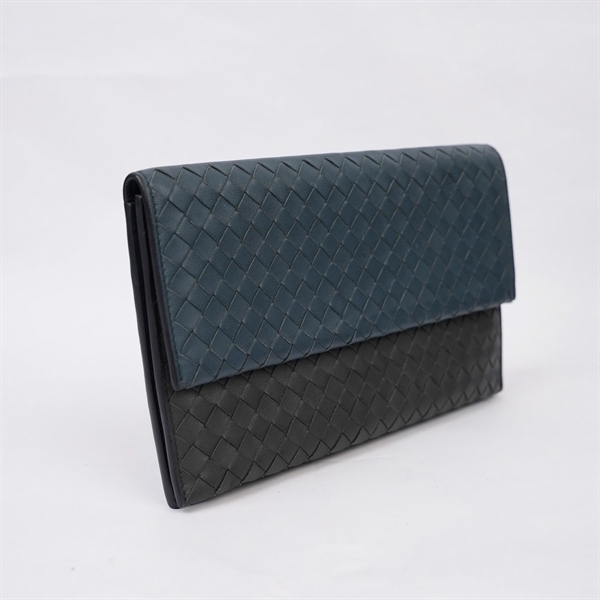 Ví Bottega xanh pha đen (MV) KG+