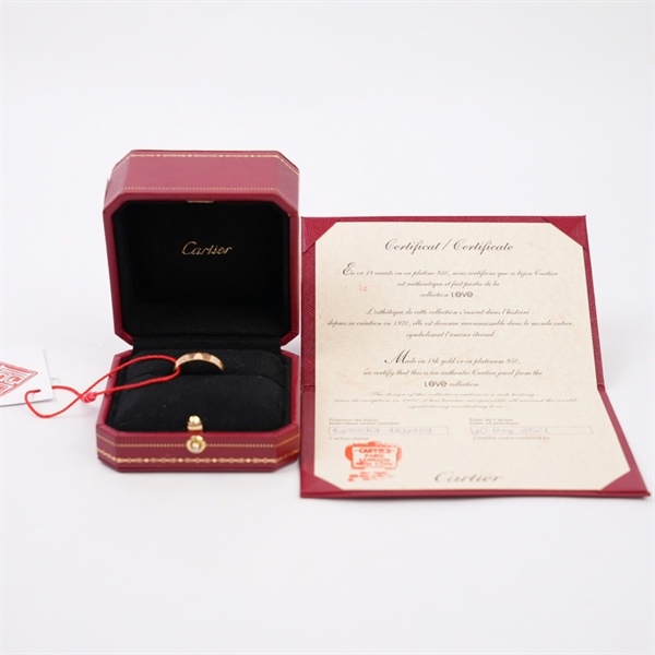 Nhẫn Cartier Love vàng (MLG939) sz54 (MV) KG+