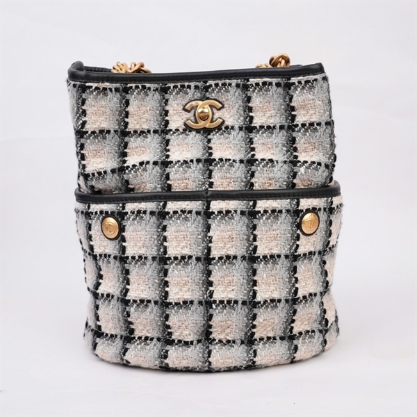 Túi Chanel xám (X3HU18X5) sz22 KG+