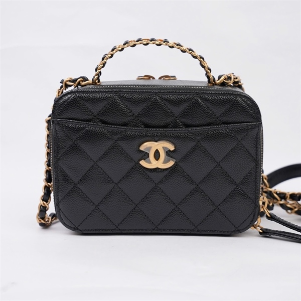 Túi Chanel Vanity đen (EKCTP772) sz17 (MV) KG+