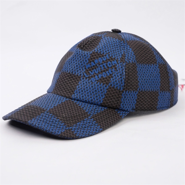 Mũ LV ô vuông xanh đen (MV) KG+