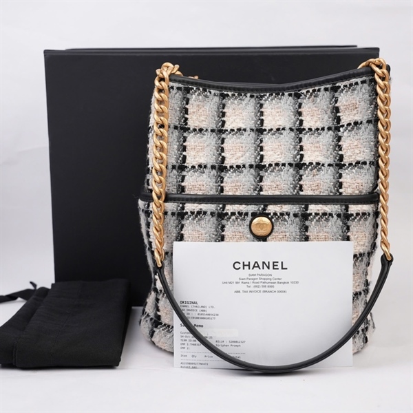 Túi Chanel xám (X3HU18X5) sz22 KG+