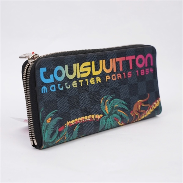 Ví LV ô vuông đen in hình (MV) KG+