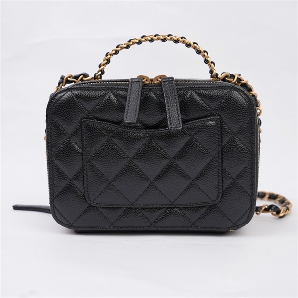 Túi Chanel Vanity đen (EKCTP772) sz17 (MV) KG+