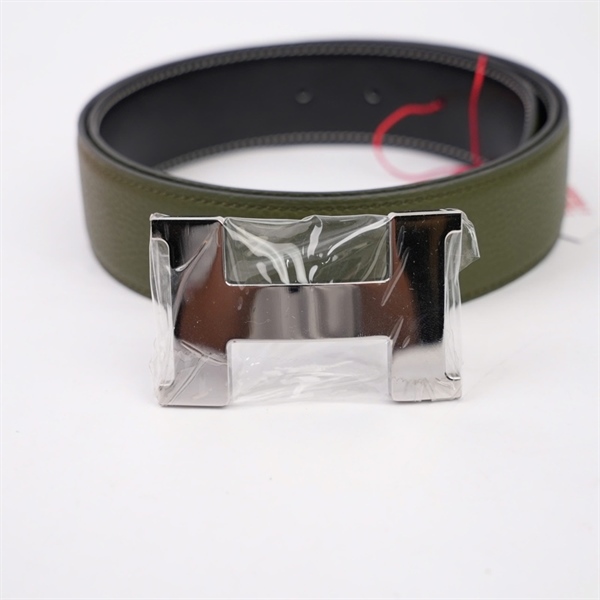 Thắt lưng Hermes xanh bản 4cm dài 119cm (MV) KG+