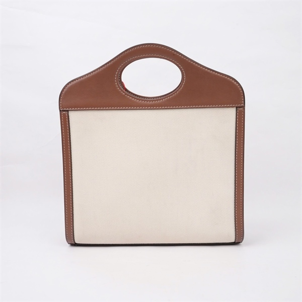Túi BBR trắng viền nâu sz23 (MV) KG+