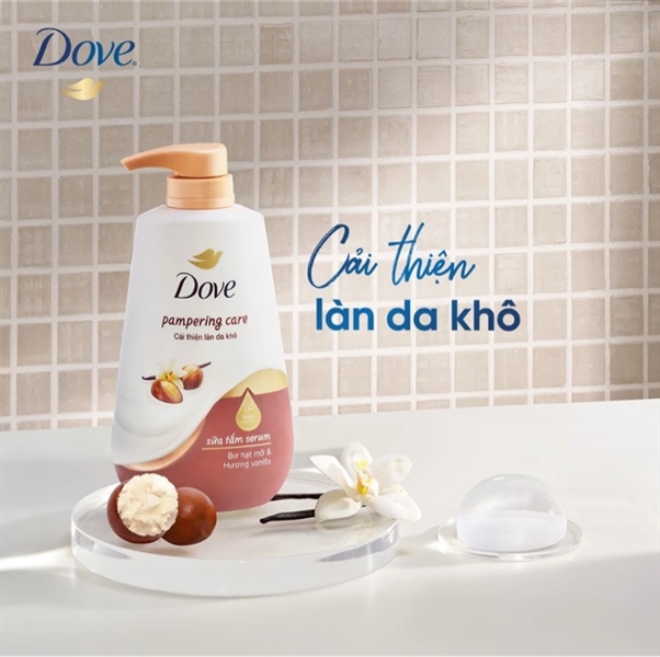 Sữa tắm Dove bơ hạt mỡ & vanllla 500g #VN