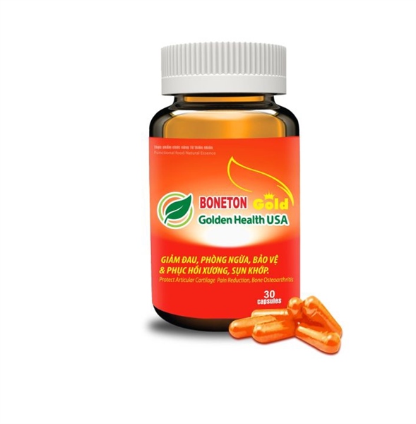 Boneton gold (giảm đau, phòng ngừa, vảo vệ và phục hồi xương, sụn khớp) (Lọ*30viên) - Golden health