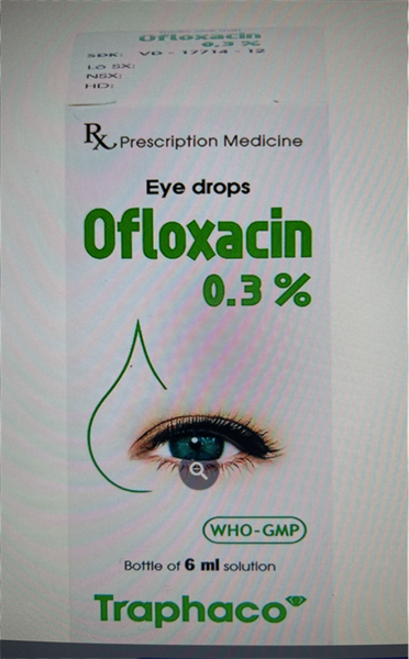 Thuốc nhỏ mắt Ofloxacin 0,3% 6ml - Traphaco