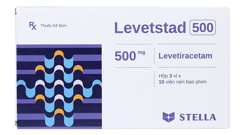Levetstad 500 (Livetiracetam 500mg) (H*3vỉ*10viên) - Stella