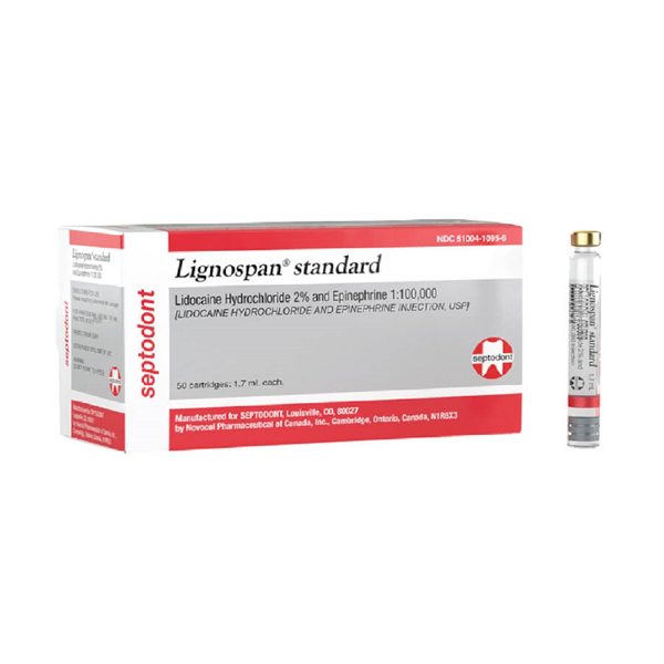 Lignospan Standard ( gây tê) ( Hộp*5vỉ*10ống) - Pháp