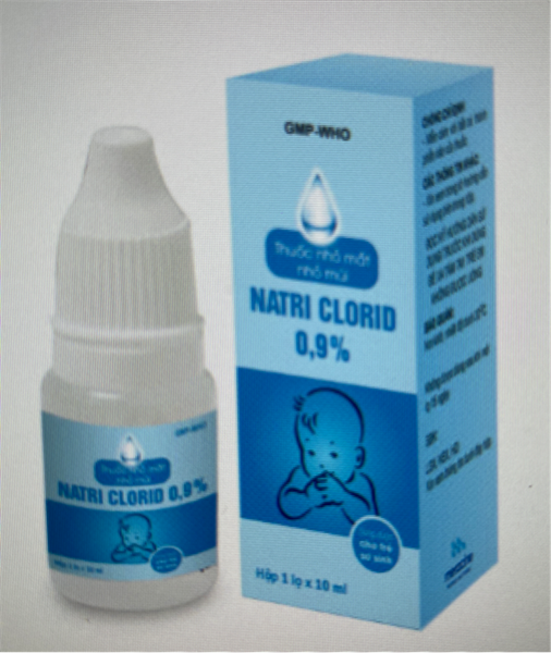 Thuốc nhỏ mắt, nhỏ mũi Natri clorid 0,9% 10ml - Meracine