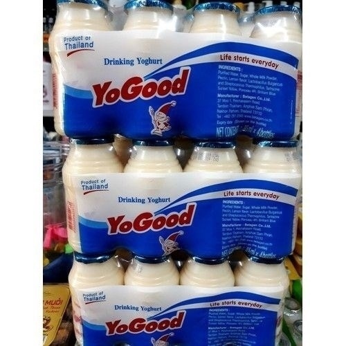 Sữa chua uống yogood Thái Lan vị dau lốc 4 chai x 85ml 8850393801195U