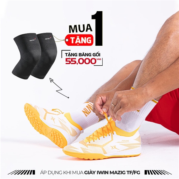 Giày bóng đá IWIN Mazig TF - Trắng cam
