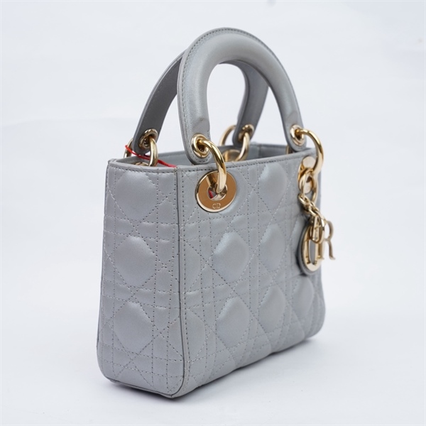 Túi Dior Lady xám (40-MA-0242) SzMini (MV) KG+