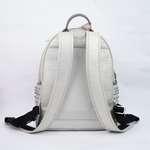 Balo MCM xám đính đá 26x13x33cm (A-T) KG+
