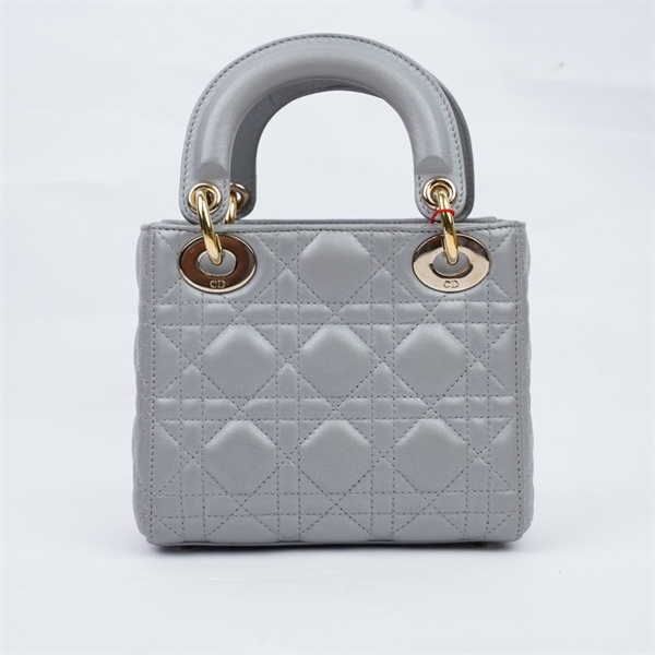 Túi Dior Lady xám (40-MA-0242) SzMini (MV) KG+