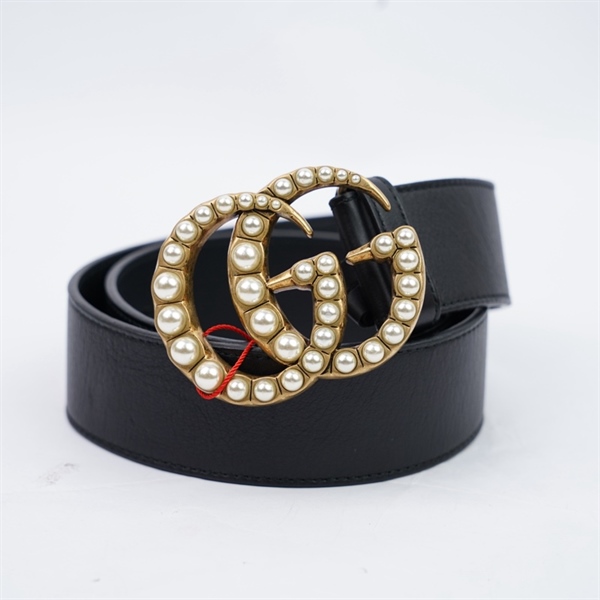 Thắt lưng GG đen bản 4cm dài 92cm (HT)+