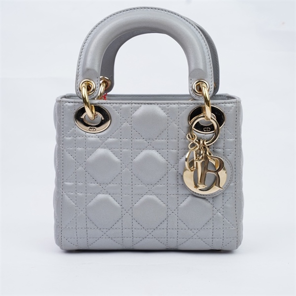 Túi Dior Lady xám (40-MA-0242) SzMini (MV) KG+