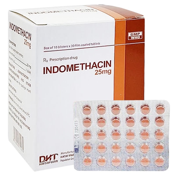 Indomethacin 25mg (H*10Vỉ 30viên) - Hatapha