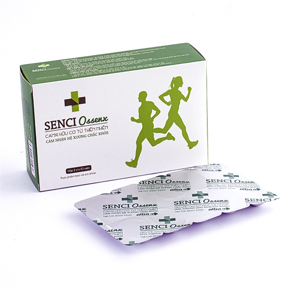 Senci OSSENX (Canxi hữu cơ) (H*3vỉ*10viên) - Alba