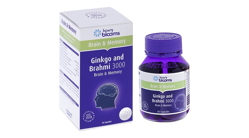 Ginkgo and Brahmi 3000 (Lọ 60 viên) - úc/Intershop