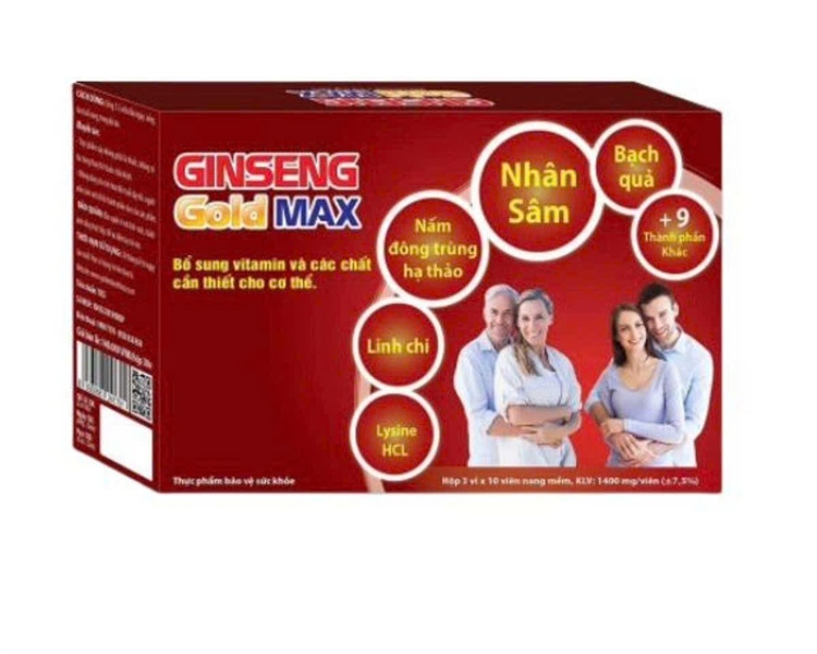 Ginseng gold max (H*3vỉ*10viên) - Golden Health