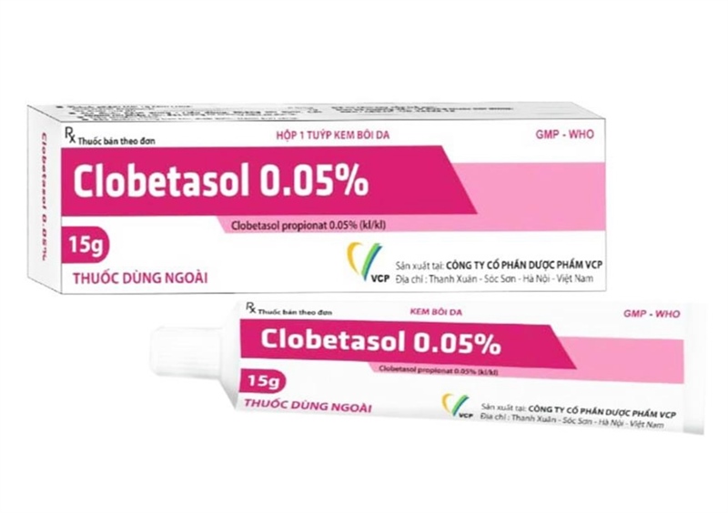 Thuốc Clobetasol 0,05% VCP Điều trị viêm da dị ứng (Tub 15g)