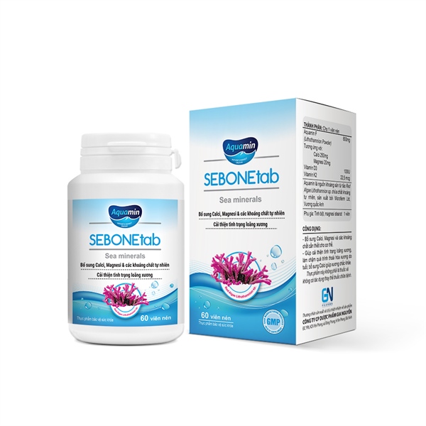 Sebonetab (Bổ sung Calci, magnesi và các khoáng chất) (Lọ*60viên) - Gia Nguyễn