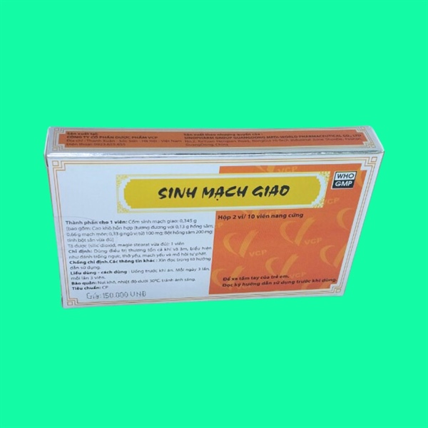 Sinh mạch giao (Hộp 2 vỉ x 10 viên) - VCP