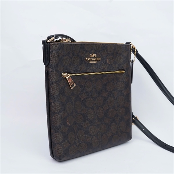 Túi Coach đeo chéo nâu (QN) KG+