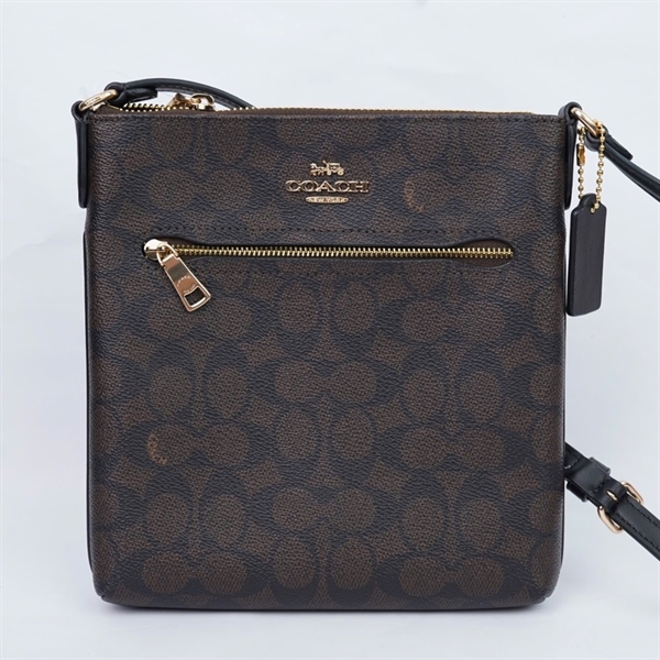 Túi Coach đeo chéo nâu (QN) KG+