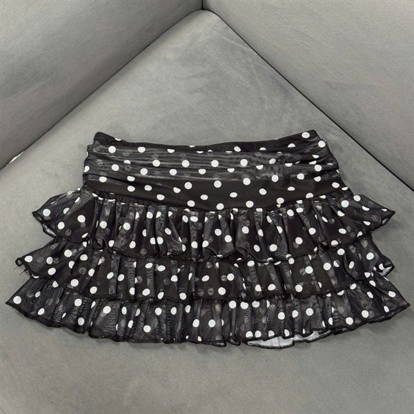 AREUM Chân váy Chấm bi Polka - Đen - Freesize