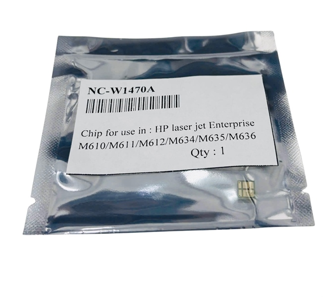 Chip mực 1470A dùng cho HP M610/M611/M612/M634/M635/M636 - Và dịch vụ lắp chip - Bảo hành đến 9.000 bản in