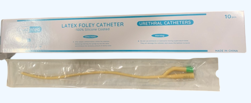 Sond foley 2 nhánh các số (Latex Foley Catheter) (10 cái/Hộp) - Trung Quốc (An Sinh)